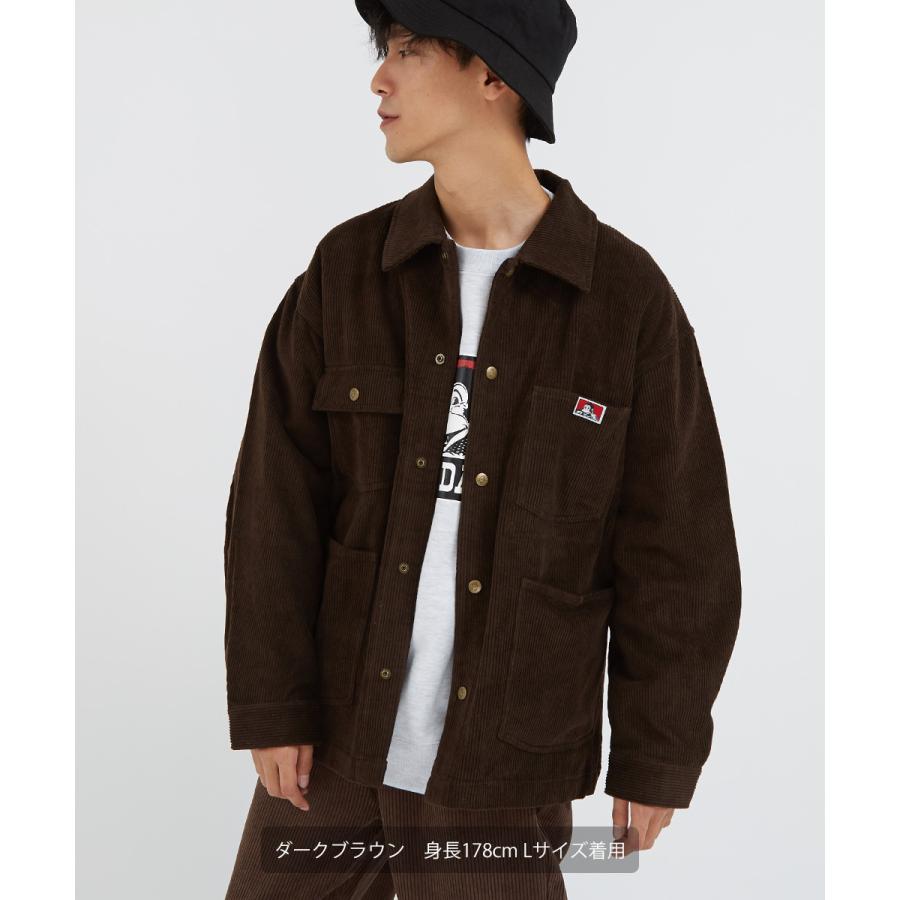 BEN DAVIS ベンデイビス カバーオール メンズ コーデュロイ ジャケット 長袖 ビッグシルエット オーバーサイズ 大きいサイズ ジャンパー ジャンバー ブランド | BEN DAVIS | 03