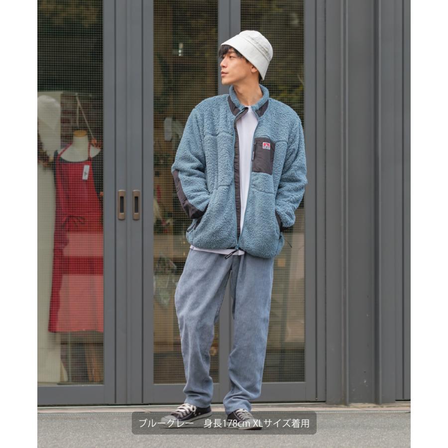 BEN DAVIS ベンデイビス ボアジャケット メンズ ボアフリース ジャケット ボアアウター 胸ポケット フリースジャケット 黒 白 緑 茶 ブランド | BEN DAVIS | 11