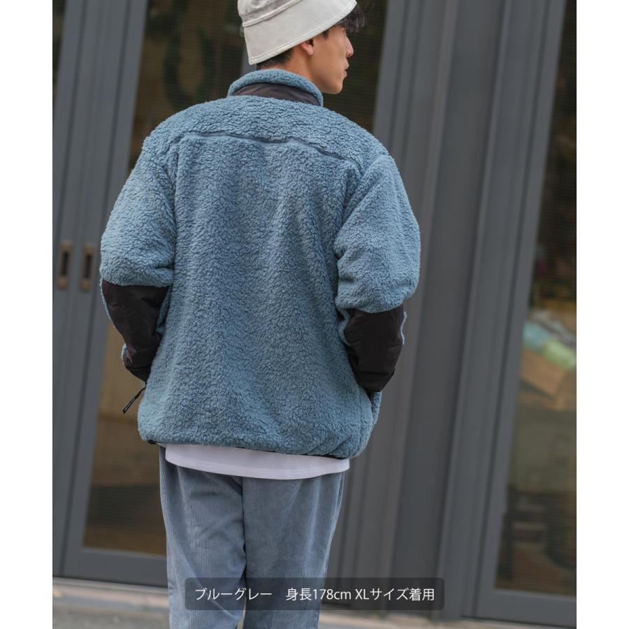 BEN DAVIS ベンデイビス ボアジャケット メンズ ボアフリース ジャケット ボアアウター 胸ポケット フリースジャケット 黒 白 緑 茶 ブランド | BEN DAVIS | 12