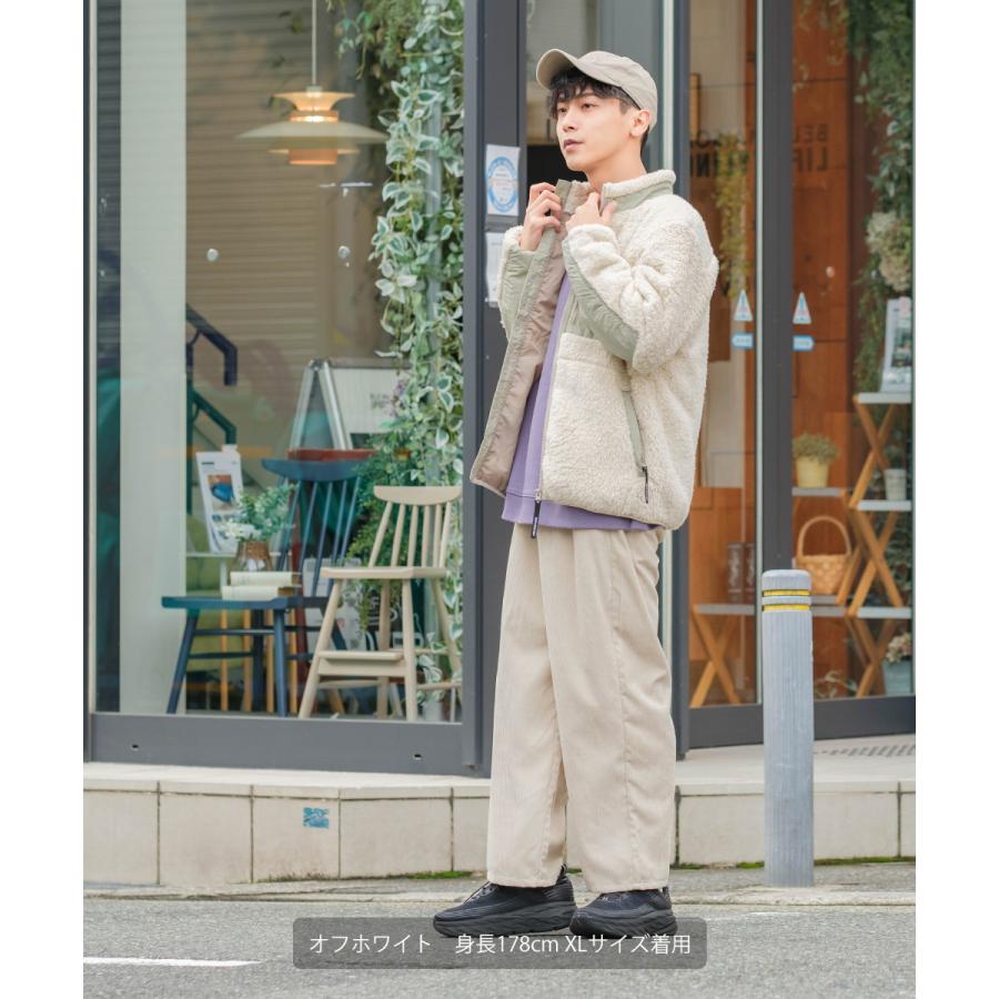 BEN DAVIS ベンデイビス ボアジャケット メンズ ボアフリース