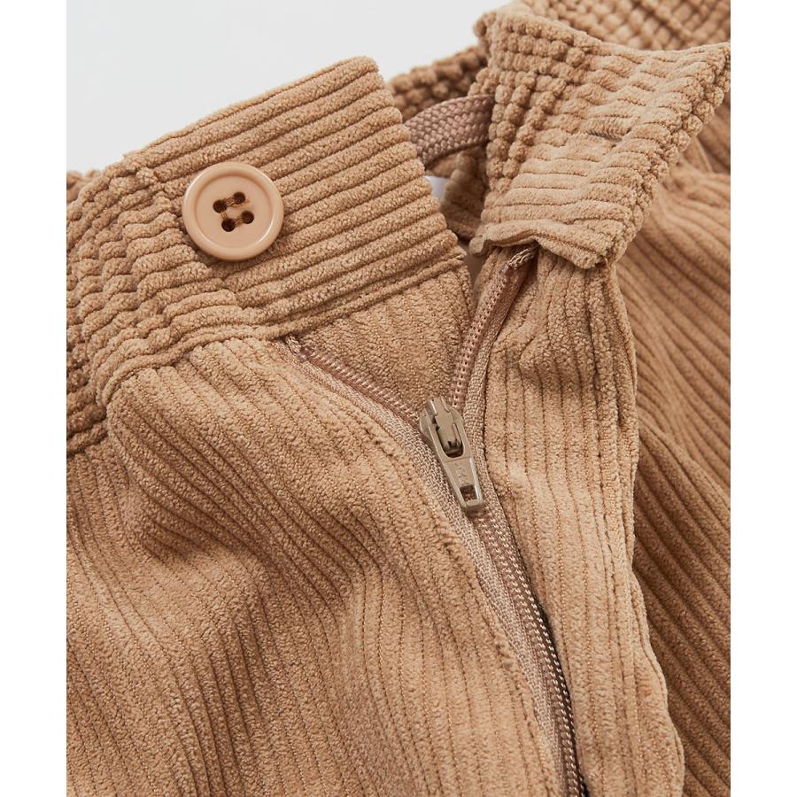 ワイドパンツ メンズ コーデュロイパンツ ウエストゴム 大きいサイズ ビッグシルエット 無地 白 黒 イージーパンツ improves | improves | 18