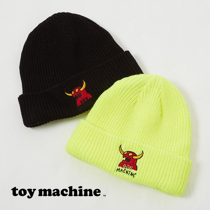 Toy Machine トイマシーン ニットキャップ メンズ 刺繍 ビーニー ニット帽 帽子 黒 ブラック イエロー ブランド ストリート系 スケーター Improves インプローブス 通販 Yahoo ショッピング