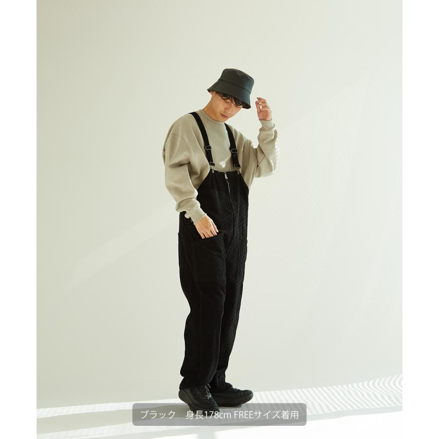 オーバーオール メンズ コーデュロイ ビッグシルエット ゆったり 大きいサイズ サロペット オールインワン improves | improves | 12