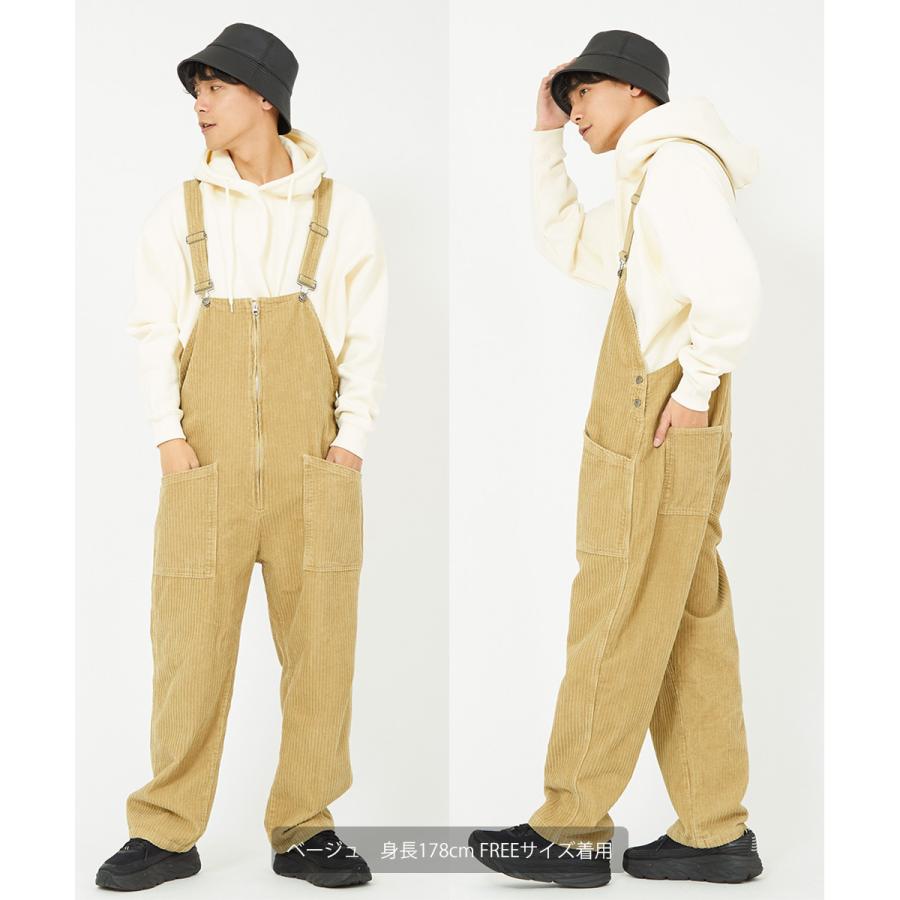 オーバーオール メンズ コーデュロイ ビッグシルエット ゆったり 大きいサイズ サロペット オールインワン improves | improves | 15
