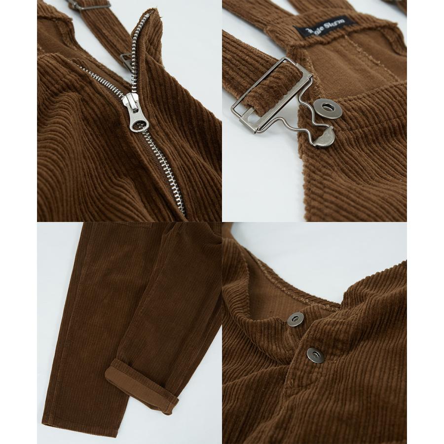 オーバーオール メンズ コーデュロイ ビッグシルエット ゆったり 大きいサイズ サロペット オールインワン improves | improves | 19