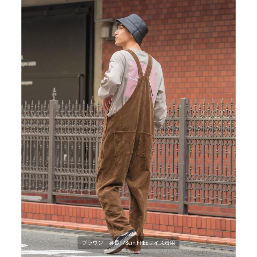 オーバーオール メンズ コーデュロイ ビッグシルエット ゆったり 大きいサイズ サロペット オールインワン improves | improves | 06