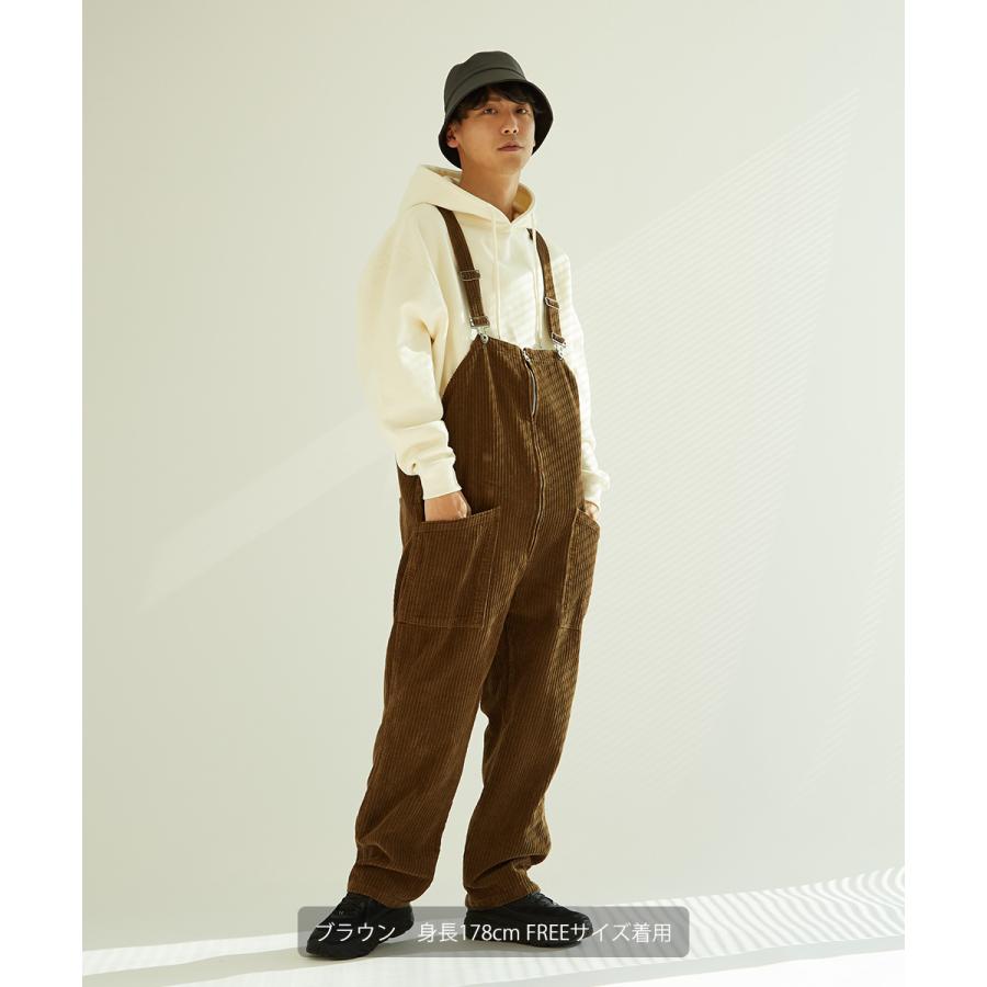 オーバーオール メンズ コーデュロイ ビッグシルエット ゆったり 大きいサイズ サロペット オールインワン improves | improves | 07