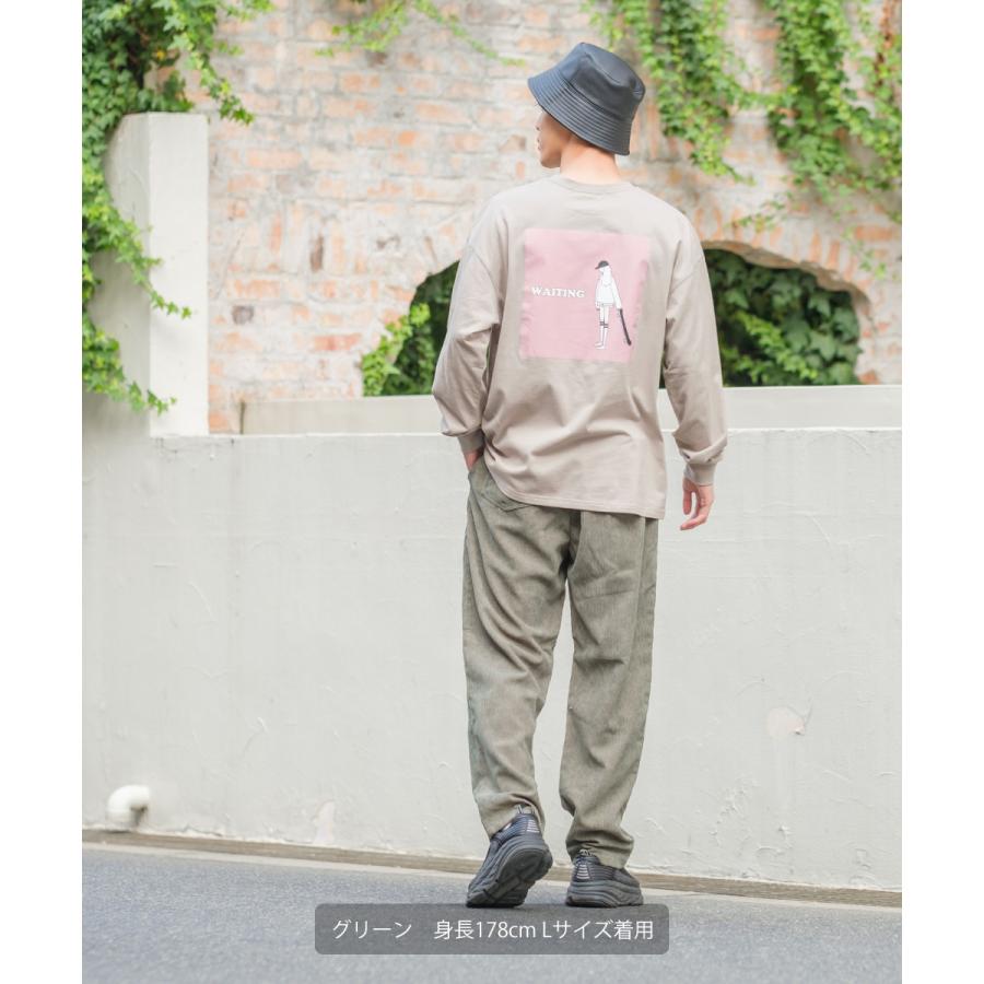 ワイドパンツ メンズ コーデュロイ パンツ ウエストゴム 大きいサイズ 無地 青 緑 イージーパンツ ブランド SIDEWAY STANCE サイドウェイスタンス improves | improves | 02