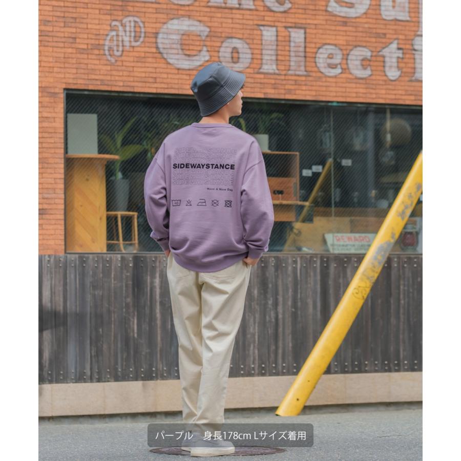トレーナー メンズ 裏毛 スウェットトレーナー 長袖 クルーネック ロゴプリント ビッグシルエット 大きいサイズ 白 黒 improves | improves | 02