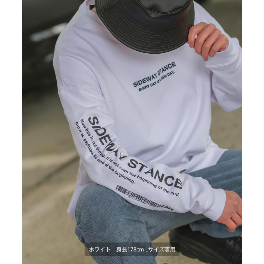 improves トレーナー メンズ 裏毛 長袖 刺繍 袖ロゴ プリント