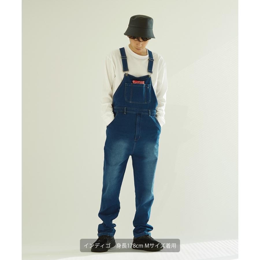 オーバーオール メンズ 裏毛 カットソー素材 サロペット オールインワン リンクコーデ おソロコーデ 黒 青 白 ジーンズ ジーパン デニムパンツ improves | improves | 11