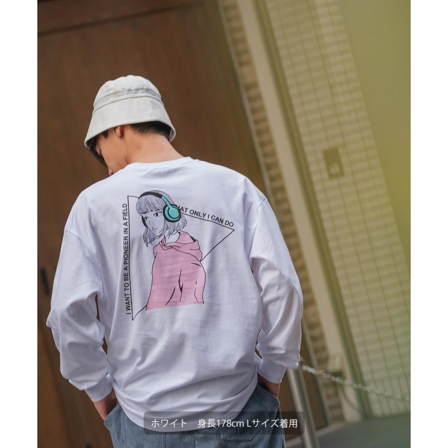 ビッグtシャツ メンズ イラストタッチ プリントtシャツ 長袖 クルーネック ビッグシルエット オーバーサイズ 大きいサイズ Improves Improves インプローブス 通販 Yahoo ショッピング