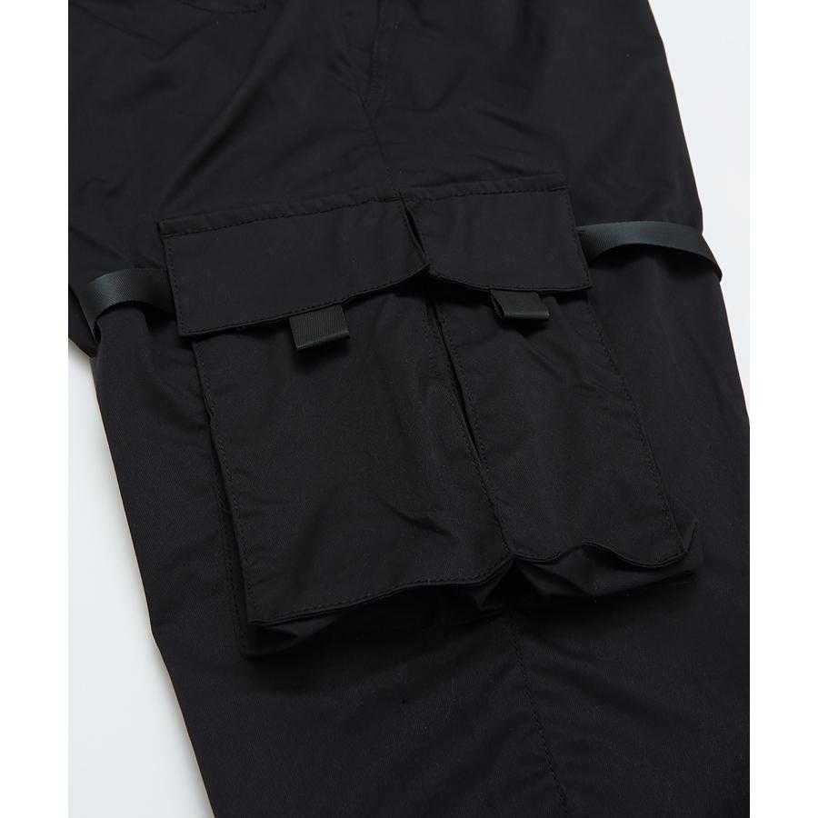 カーゴパンツ メンズ ウエストゴム 大きいサイズ ビッグシルエット オーバーサイズ 無地 黒 緑 リブパンツ ジョガーパンツ ミリタリー improves | improves | 12