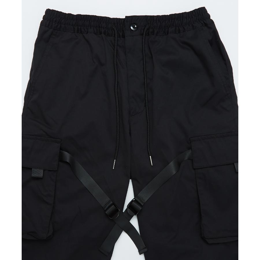 カーゴパンツ メンズ ウエストゴム 大きいサイズ ビッグシルエット オーバーサイズ 無地 黒 緑 リブパンツ ジョガーパンツ ミリタリー improves | improves | 08