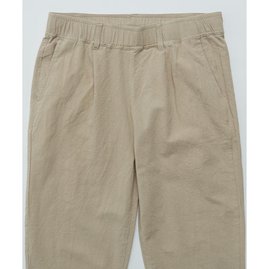 ワイドパンツ メンズ セットアップ可能 テーパードシルエット ウエストゴム 大きいサイズ 無地 くすみカラー イージーパンツ improves | improves | 12