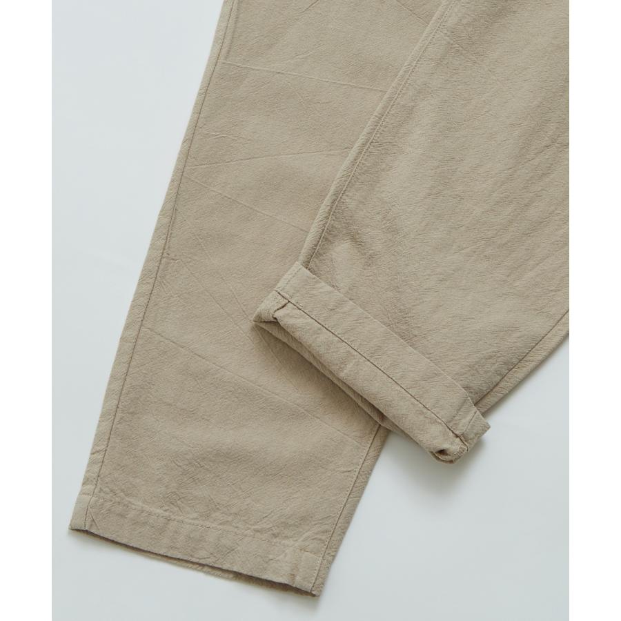 ワイドパンツ メンズ セットアップ可能 テーパードシルエット ウエストゴム 大きいサイズ 無地 くすみカラー イージーパンツ improves | improves | 14