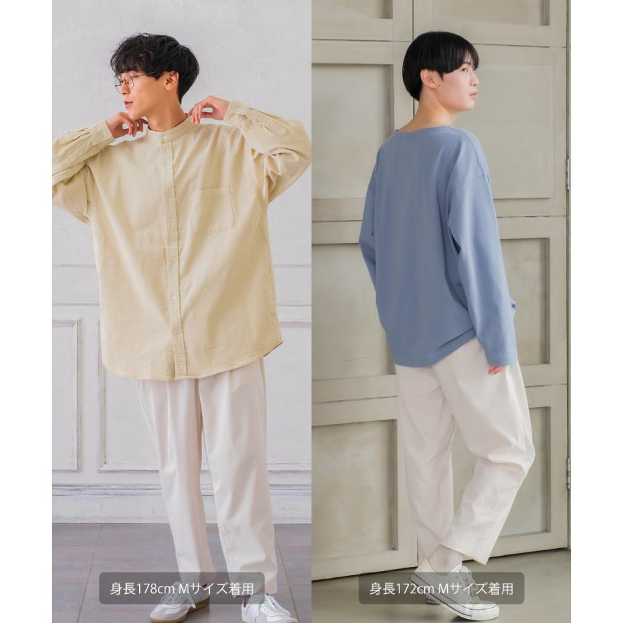 ワイドパンツ メンズ ビッグシルエット オーバーサイズ 大きいサイズ 無地 白 黒 テーパードパンツ スラックス チノパンツ improves | improves | 16