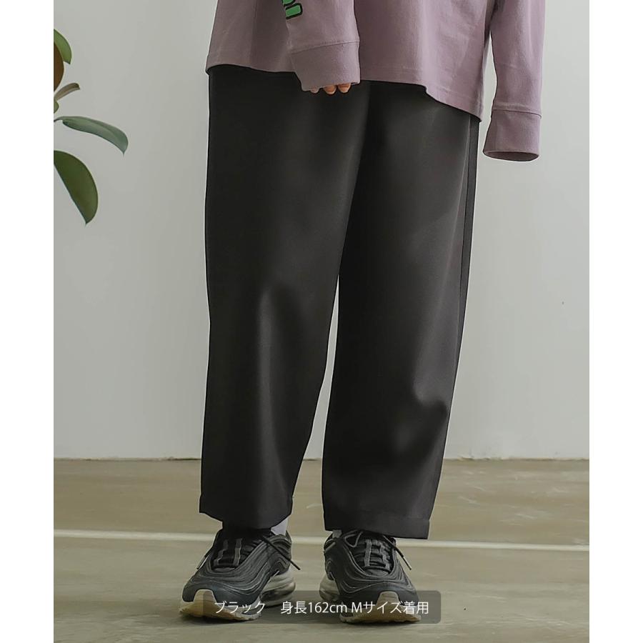 ワイドパンツ メンズ セットアップ対応 SIDEWAY STANCE サイドウェイスタンス スタプレ スラックス タックパンツ バギーパンツ シェフパンツ コックパンツ | improves | 01