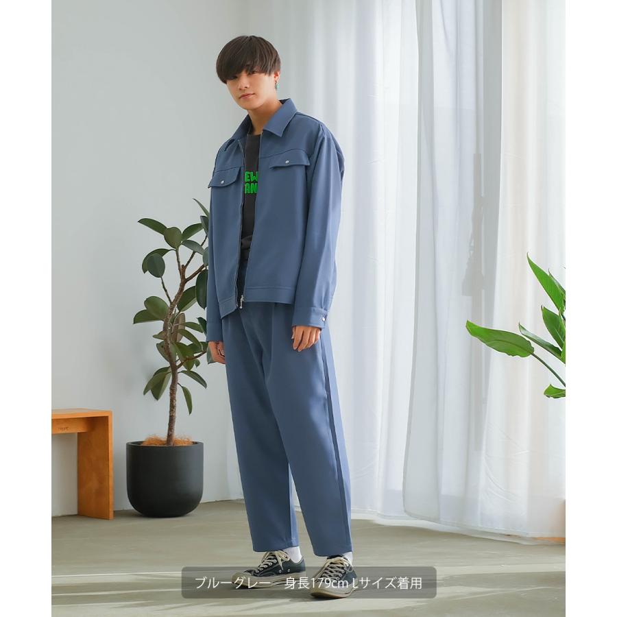 ワイドパンツ メンズ セットアップ対応 SIDEWAY STANCE サイドウェイスタンス スタプレ スラックス タックパンツ バギーパンツ シェフパンツ コックパンツ | improves | 11