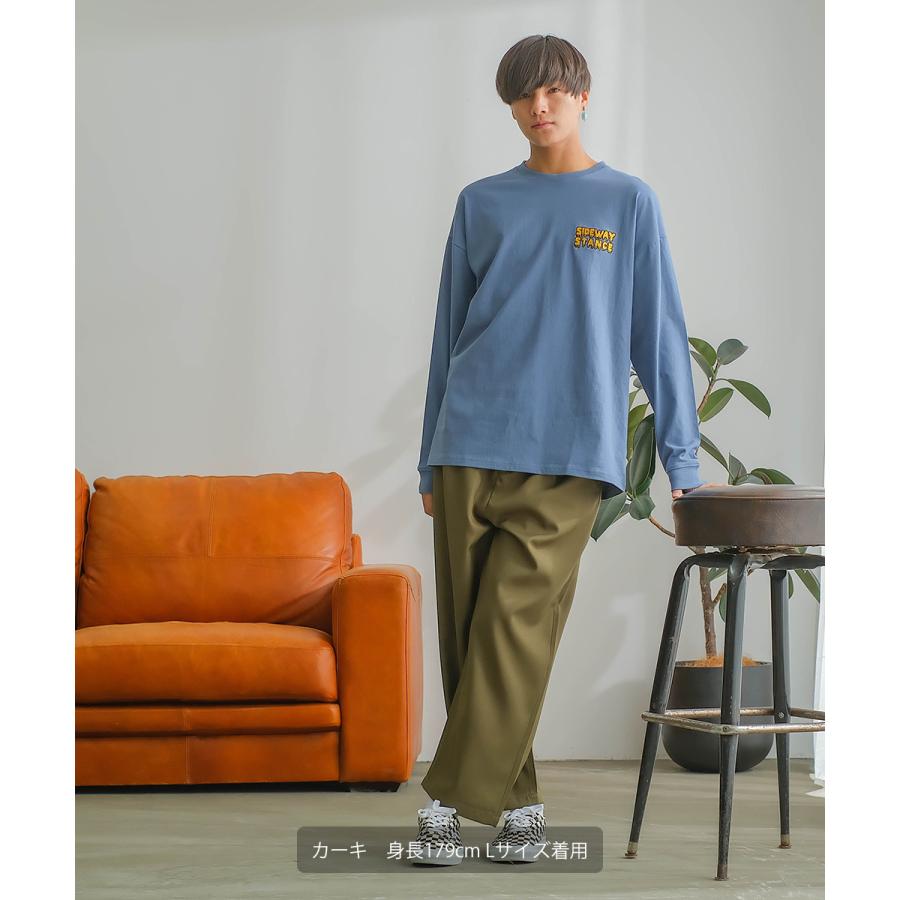 ワイドパンツ メンズ セットアップ対応 SIDEWAY STANCE サイドウェイスタンス スタプレ スラックス タックパンツ バギーパンツ シェフパンツ コックパンツ | improves | 08