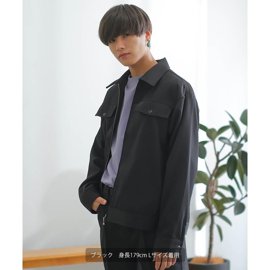 ジャケット メンズ セットアップ対応 SIDEWAY STANCE サイドウェイスタンス スタプレ オーバーサイズ ブルゾン ワークジャケット ミリタリージャケット | improves | 02
