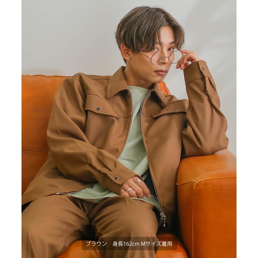 ジャケット メンズ セットアップ対応 SIDEWAY STANCE サイドウェイスタンス スタプレ オーバーサイズ ブルゾン ワークジャケット ミリタリージャケット | improves | 04