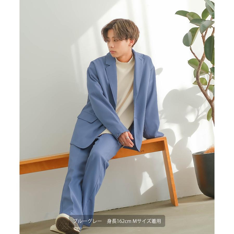 セミフレアパンツ メンズ セットアップ対応 SIDEWAY STANCE サイドウェイスタンス スタプレ センタープレス ワイドパンツ スラックス バギーパンツ ブーツカット | improves | 10