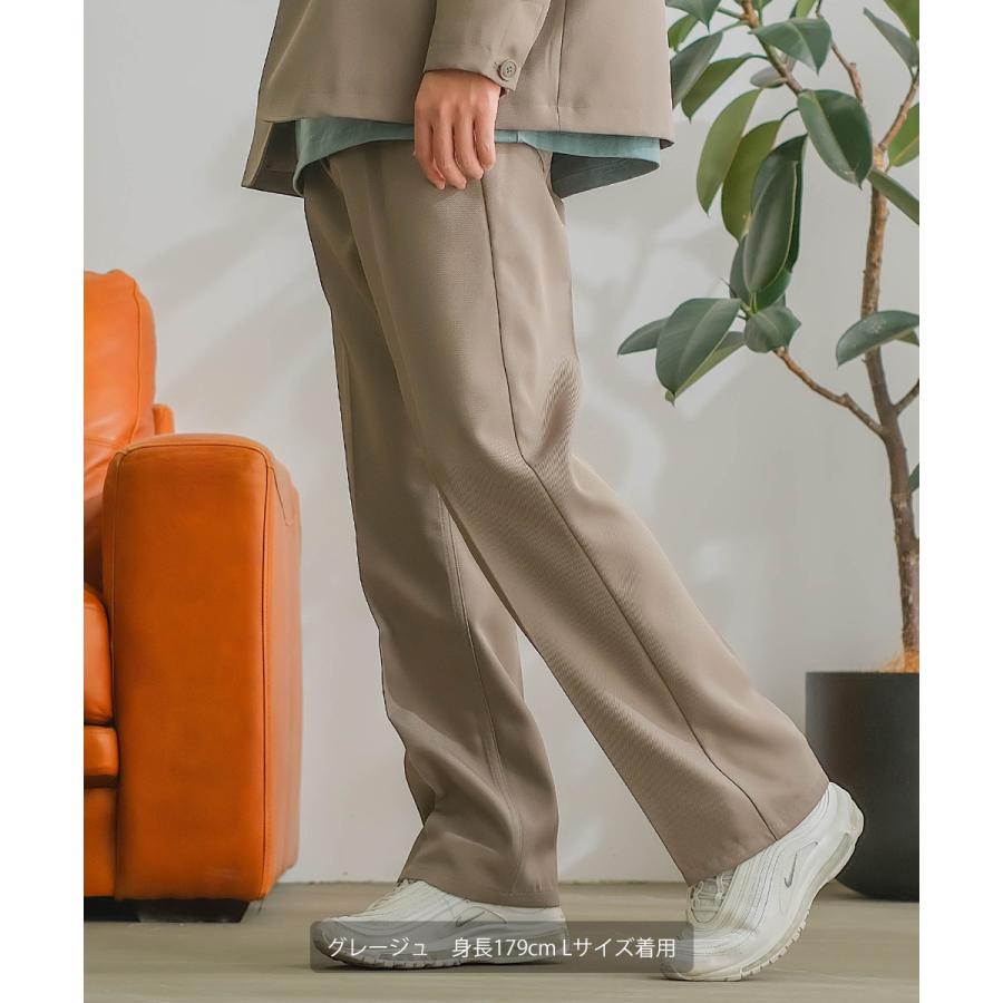 セミフレアパンツ メンズ セットアップ対応 SIDEWAY STANCE サイドウェイスタンス スタプレ センタープレス ワイドパンツ スラックス バギーパンツ ブーツカット | improves | 12