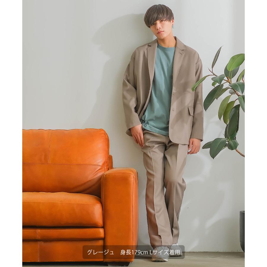 セミフレアパンツ メンズ セットアップ対応 SIDEWAY STANCE サイドウェイスタンス スタプレ センタープレス ワイドパンツ スラックス バギーパンツ ブーツカット | improves | 13