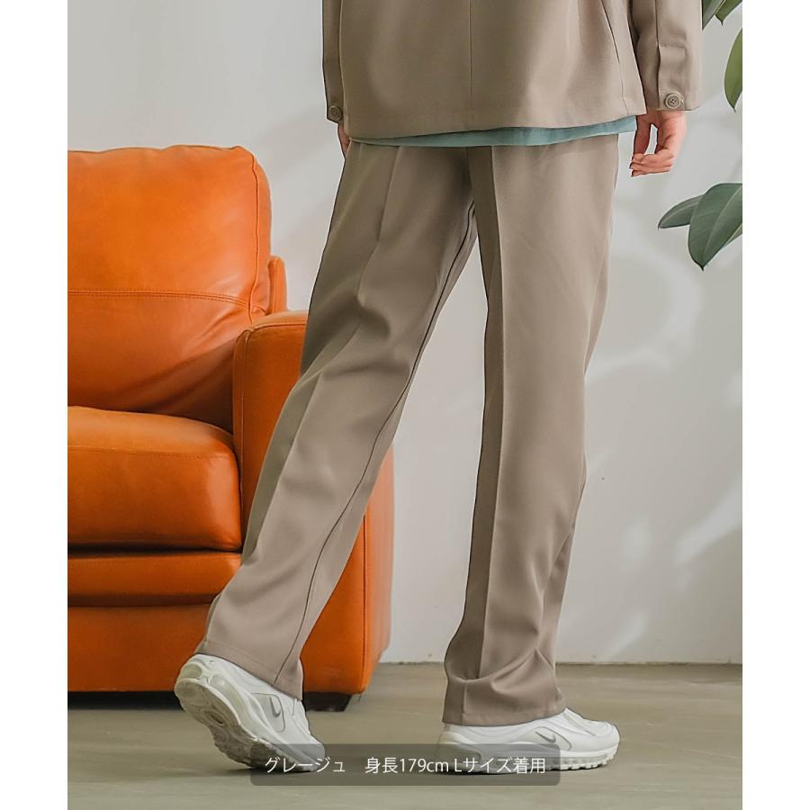 セミフレアパンツ メンズ セットアップ対応 SIDEWAY STANCE サイドウェイスタンス スタプレ センタープレス ワイドパンツ スラックス バギーパンツ ブーツカット | improves | 14
