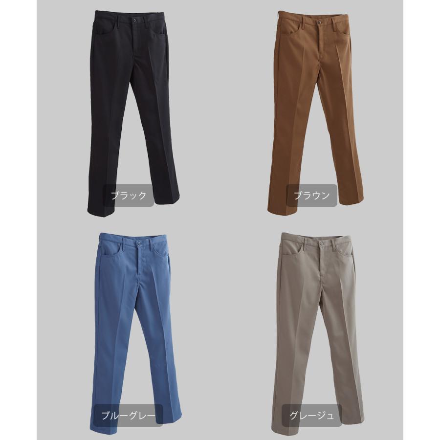 セミフレアパンツ メンズ セットアップ対応 SIDEWAY STANCE サイドウェイスタンス スタプレ センタープレス ワイドパンツ スラックス バギーパンツ ブーツカット | improves | 15