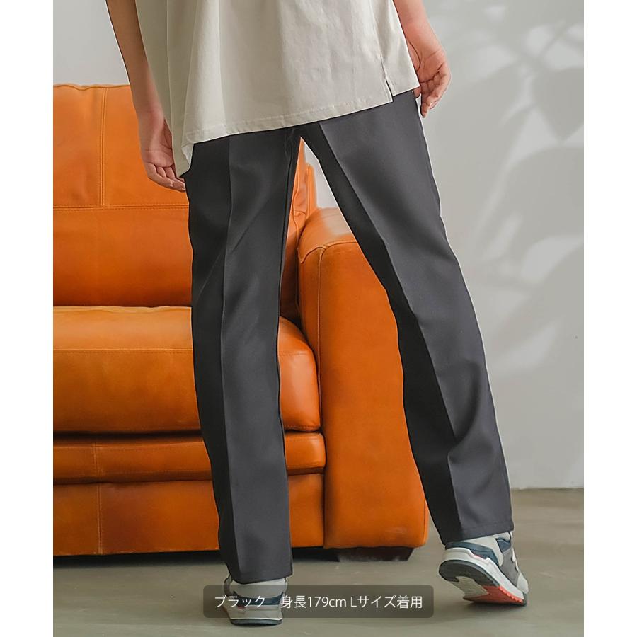 セミフレアパンツ メンズ セットアップ対応 SIDEWAY STANCE サイドウェイスタンス スタプレ センタープレス ワイドパンツ スラックス バギーパンツ ブーツカット | improves | 03