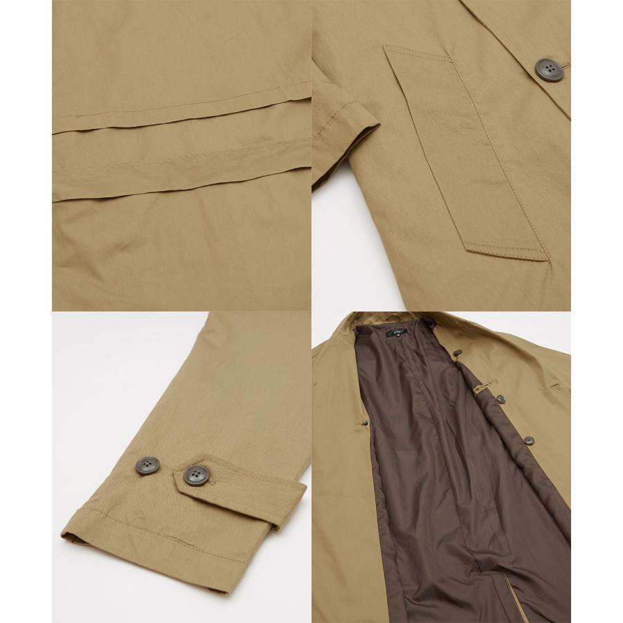 トレンチコート メンズ ミリタリーコート ロングコート スプリングコート ロング丈 アウター チェックコート | improves | 18