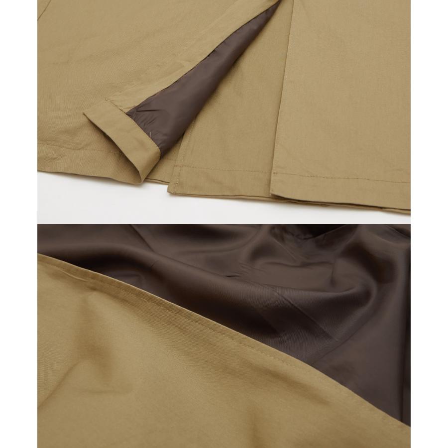 トレンチコート メンズ ミリタリーコート ロングコート スプリングコート ロング丈 アウター チェックコート | improves | 19