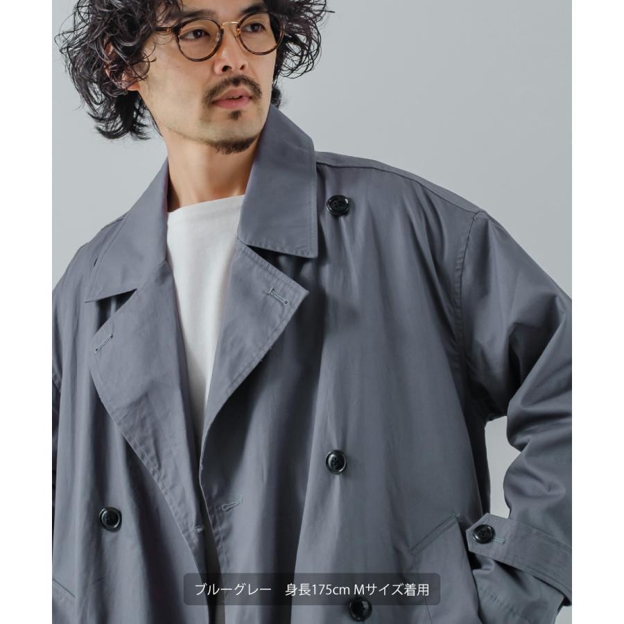 トレンチコート メンズ ミリタリーコート ロングコート スプリングコート ロング丈 アウター チェックコート | improves | 09