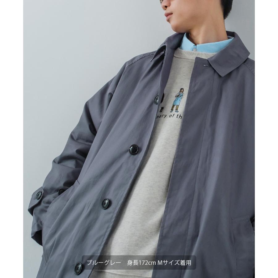 コート メンズ ミリタリーコート ロングコート バルマカーンコート ステンカラーコート ショップコート ロング丈スプリングコート アウター チェックコート | improves | 10