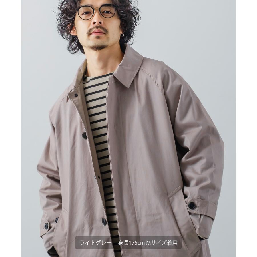 コート メンズ ミリタリーコート ロングコート バルマカーンコート ステンカラーコート ショップコート ロング丈スプリングコート アウター チェックコート | improves | 17