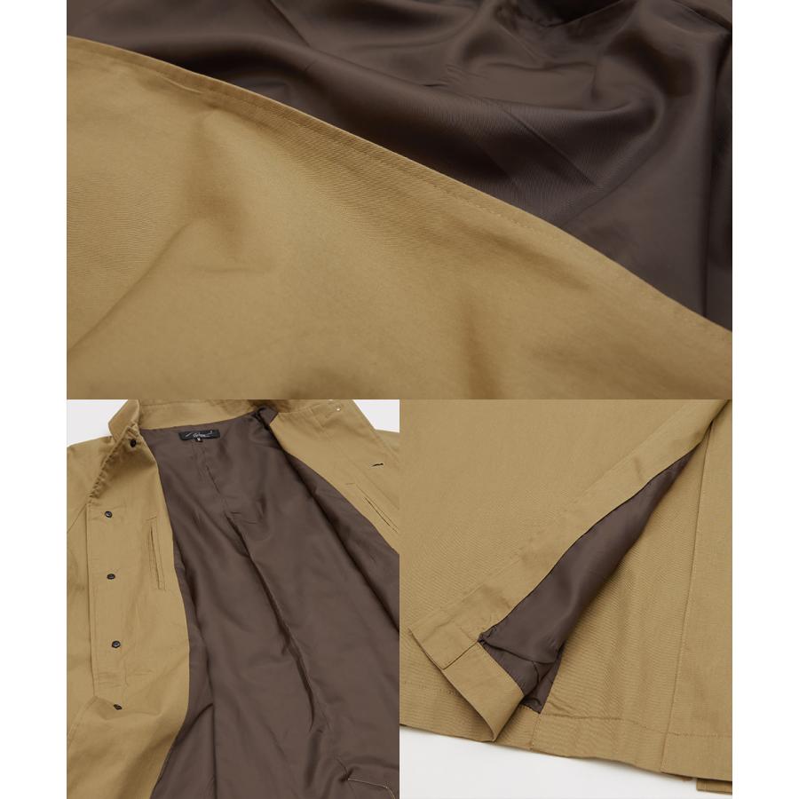 コート メンズ ミリタリーコート ロングコート バルマカーンコート ステンカラーコート ショップコート ロング丈スプリングコート アウター チェックコート | improves | 19