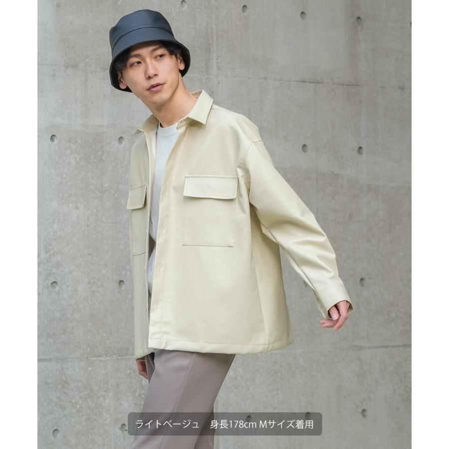 ★タグ付き新品未使用品【SACRA】CPOシャツジャケット　黒 SERACE】Long over military CPO shirt jacket / ロングオーバー