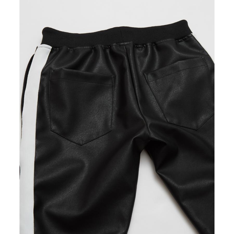 ジョガーパンツ メンズ フェイクレザーパンツ スキニーパンツ テーパードパンツ メンズスリム 細身 テーパードパンツ イージーパンツ | improves | 11