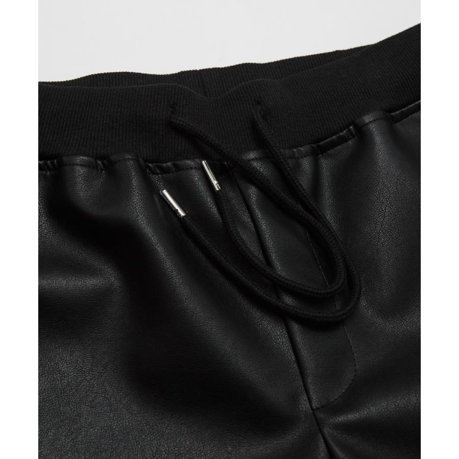 ジョガーパンツ メンズ フェイクレザーパンツ スキニーパンツ テーパードパンツ メンズスリム 細身 テーパードパンツ イージーパンツ | improves | 12