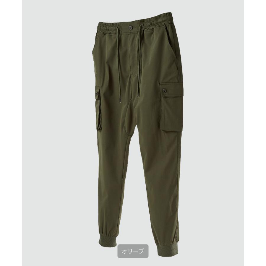 カーゴパンツ メンズ ワークパンツ ジョガーパンツ サルエルパンツ スキニーパンツ テーパード チノパン ミリタリー BDUパンツ 紐が長い ズボン | improves | 10