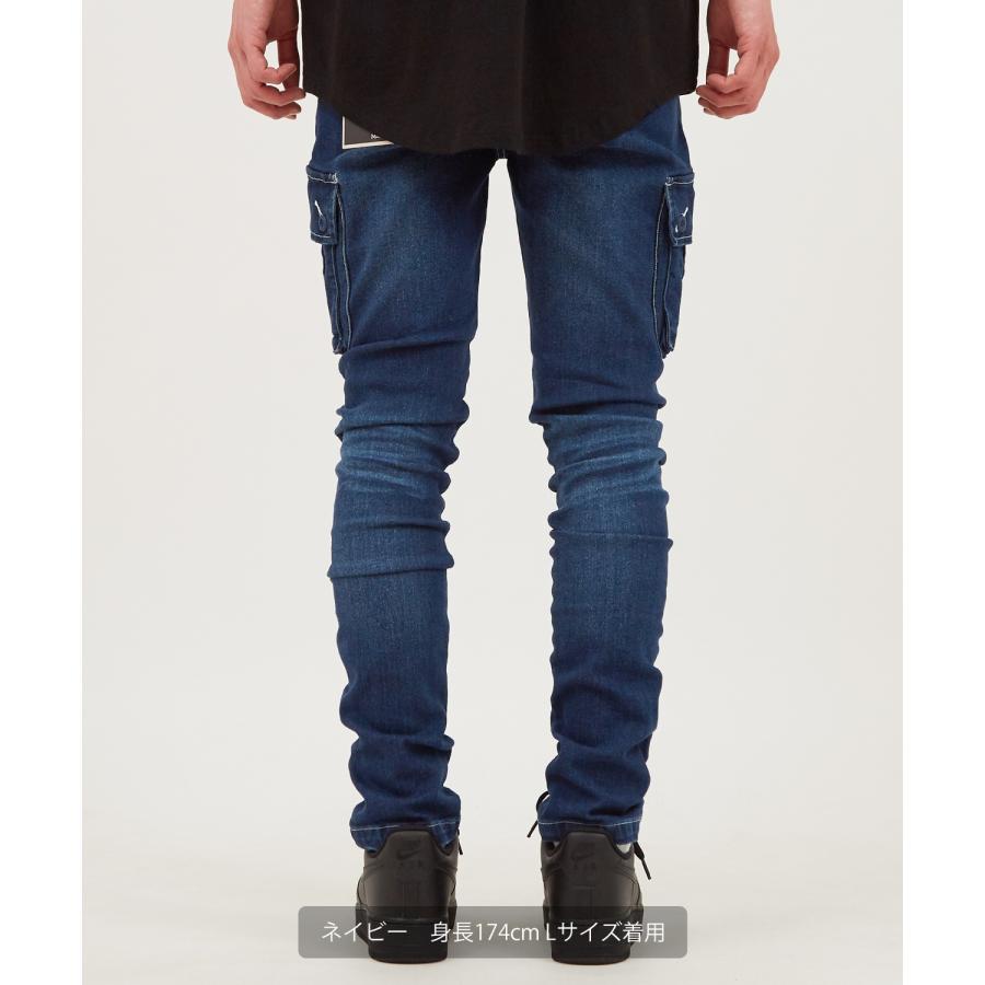 ジーンズ デニム メンズ カーゴパンツ スキニーパンツ ストレッチデニムパンツ ジーパン テーパードパンツ | improves | 05