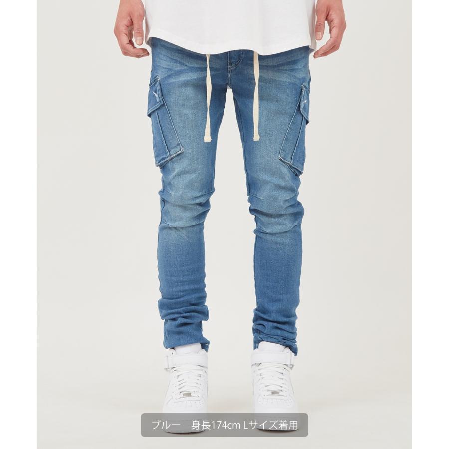 ジーンズ デニム メンズ カーゴパンツ スキニーパンツ ストレッチデニムパンツ ジーパン テーパードパンツ | improves | 06