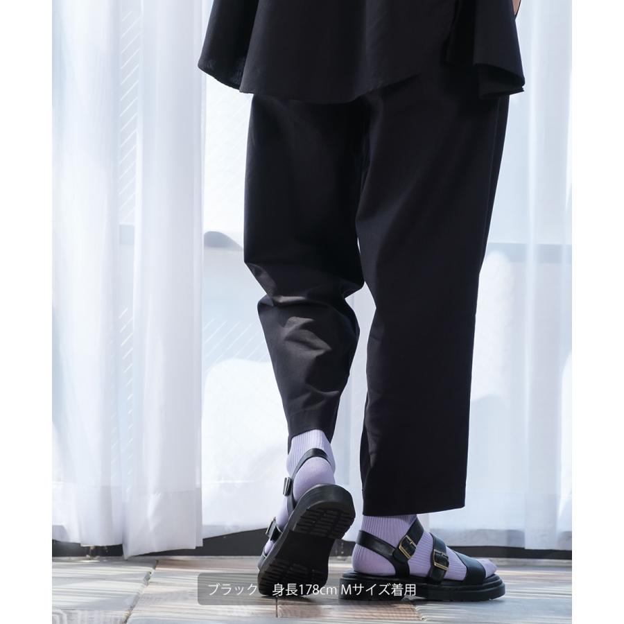 パンツ メンズ セットアップ対応 テーパードパンツ スラックス ズボン ボトム 麻 無地 | improves | 05