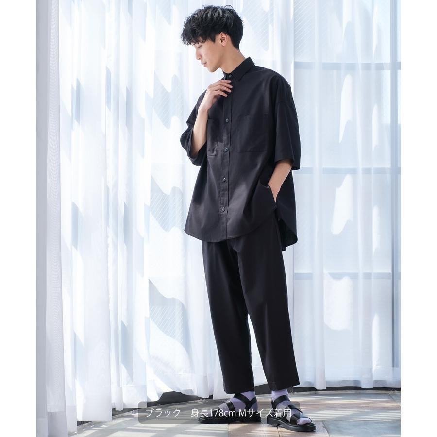 パンツ メンズ セットアップ対応 テーパードパンツ スラックス ズボン ボトム 麻 無地 | improves | 06