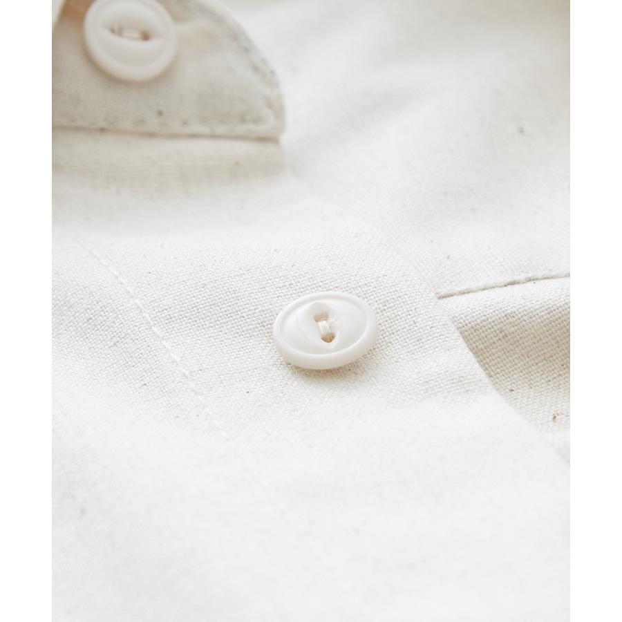 シャツ メンズ セットアップ対応 半袖シャツ ビッグシルエット トップス 麻 無地 | improves | 17