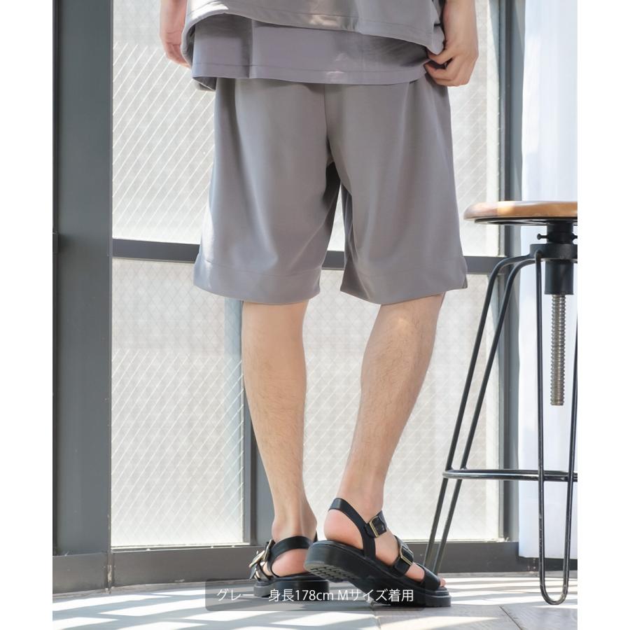 ショートパンツ メンズ セットアップ対応 ハーフパンツ ショーツ 半パン 半ズボン スラックス ボトム | improves | 05