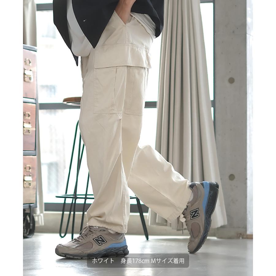 カーゴパンツ メンズ ワイドパンツ チノパン | improves | 02