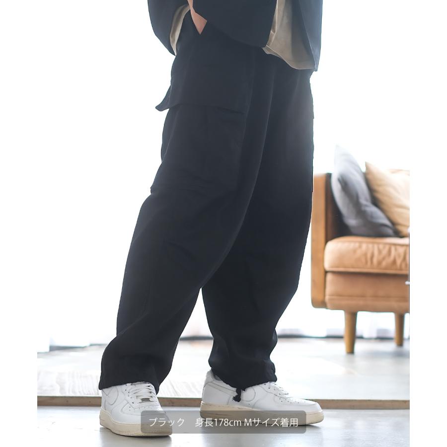 カーゴパンツ メンズ ワイドパンツ チノパン | improves | 05